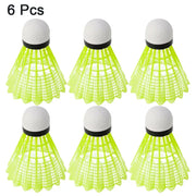 3/6PCS Durable Shuttlecocks Yellow Nylon Shuttlecocks Badminton Shuttlecocks Indoor Outdoor Sports Badminton Training Balls