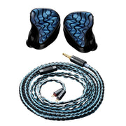 New QoA & Celest Wyvern Blue 10mm LCP Dynamic Driver In Ear Earphones IEMs Monitor HiFi Headphones Cable Headest Kinera Audio