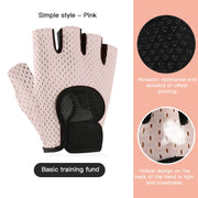 REXCHI Half Finger Sport Training Gloves Non-slip Breathable Fitness Gloves Outdoor Cycling Gloves Indoor Sports Protective Gear