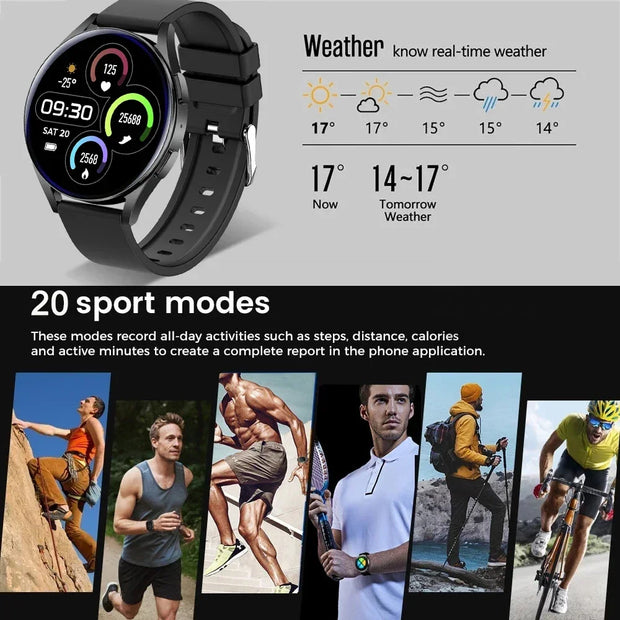 New Smartwatch 6 for Men HD Full Touch Blood Pressure Blood Oxygen Bluetooth Call Sports Smart Watch Men Women For Android IOS