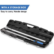 1-Inch Drive Click Torque Wrench, Dual-Scale Adjustable Torque Wrench Set with a Hex Key 200-1000ft.lb / 271-1356.7Nm